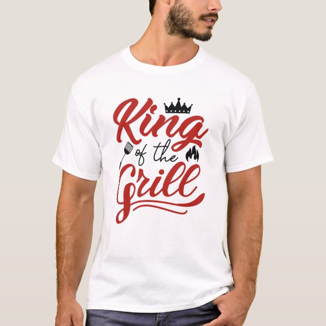 T-shirt Le Roi Du Grill (Devant)