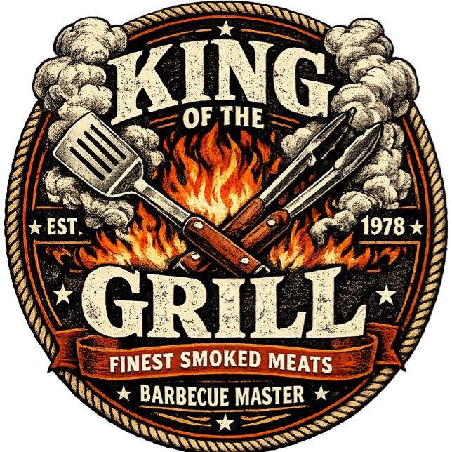 T-shirt Le Roi Du Grill Du Patron (Créateur téléchargé)