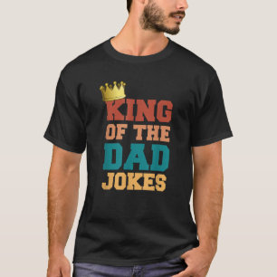 T-shirt Le Roi Du Papa Blague Mauvais Papa Puns Couronne D