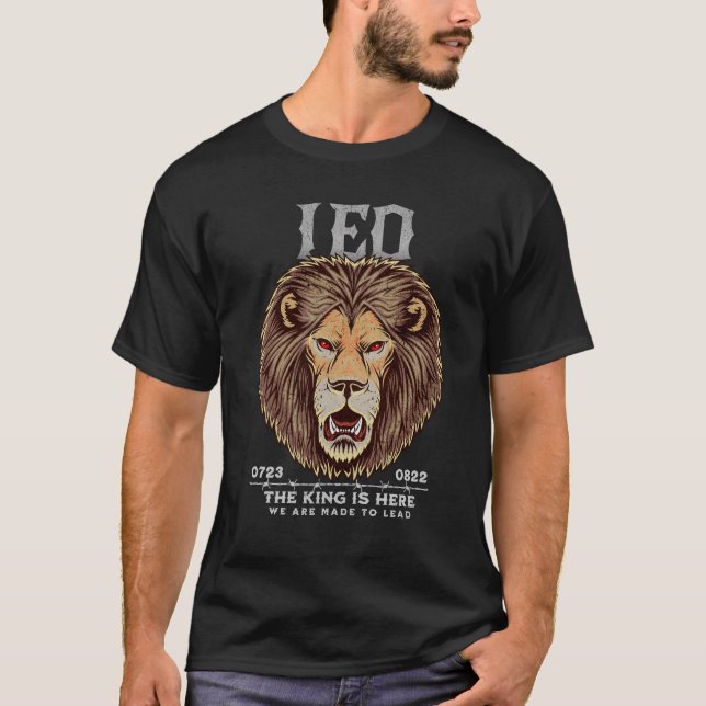 T-shirt Le Roi Est Ici Leo (Devant)