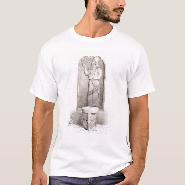 T-shirt Le roi et l'autel sacrificatoire, Nimrud, plaquent (Devant)