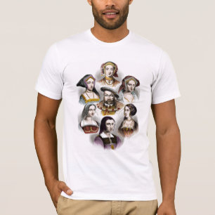 T-shirt Le Roi Henry VIII de l'Angleterre ses six