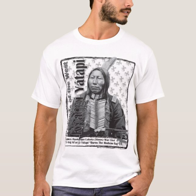 T-shirt Le Roi Hunkpapa Lakota Chief de corneille (Devant)