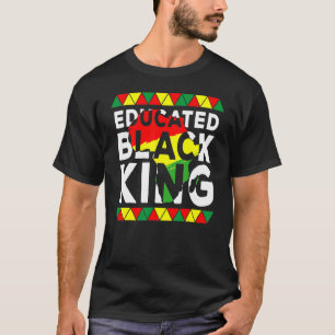 T-shirt Le roi instruit noir L'indépendance afro-américain