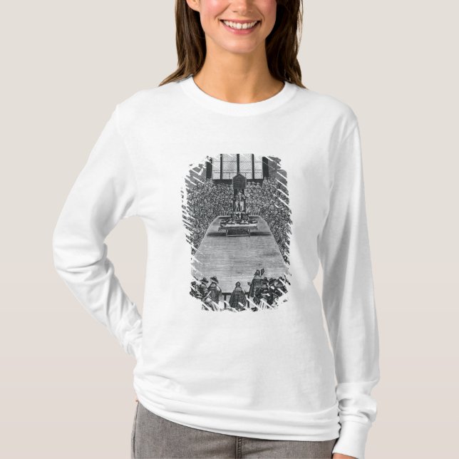 T-shirt Le Roi James I dans les Chambres du Parlement, (Devant)