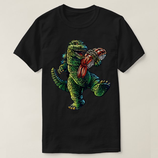 T-shirt Le roi Kaiju Sushi (Design devant)