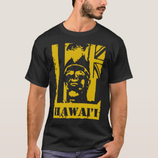 T-shirt Le Roi Kamehameha Mustard Yellow Ink de Hawai'i