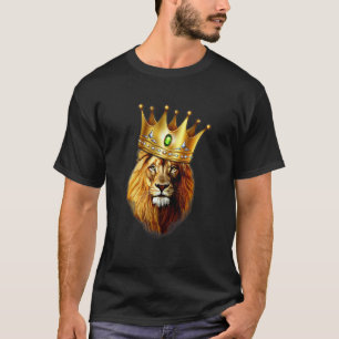 T-shirt Le Roi Lion Avec Couronne Sur Head Street Le Roi D