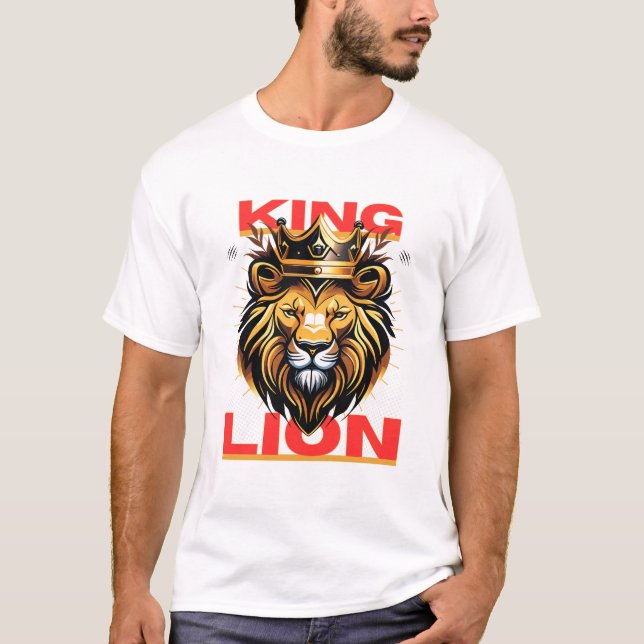 T-shirt Le roi Lion - Le pouvoir majestueux et la fierté (Devant)