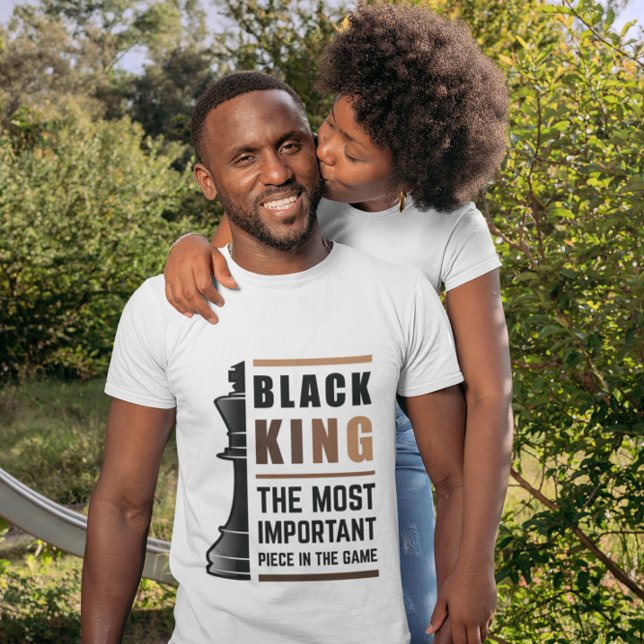 T-shirt Le Roi Noir La Pièce La Plus Importante Dans Le Je (Créateur téléchargé)