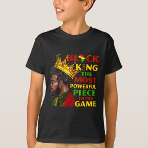 T-shirt Le Roi Noir La Pièce La Plus Puissante Du Jeu Pour