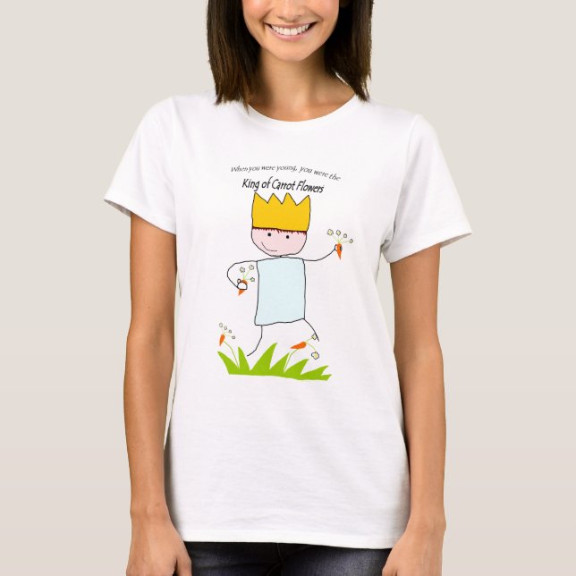 T-shirt Le Roi Of Carrot Flowers (Devant)