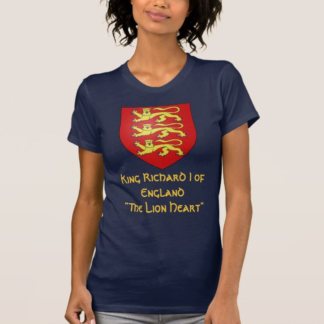 T-shirt Le Roi Richard I de l'Angleterre "le Lionheart " (Devant)
