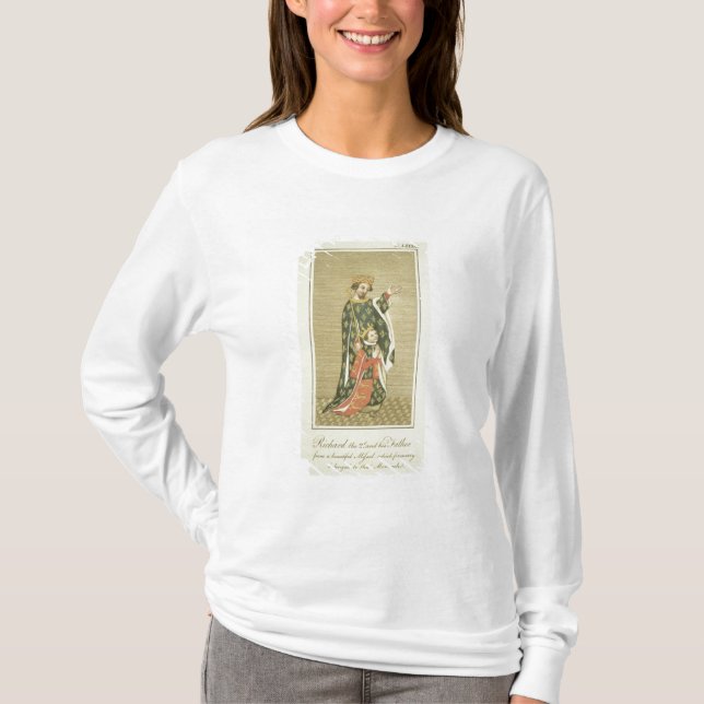 T-shirt Le Roi Richard II (1367-1400) avec son père (Devant)