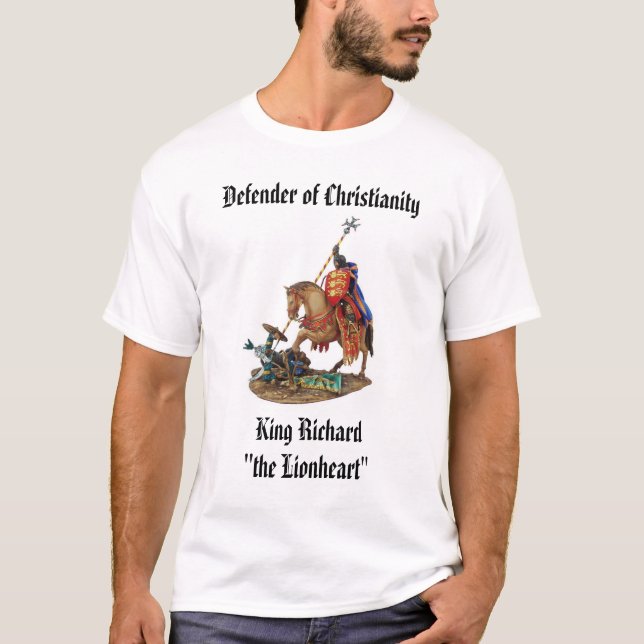 T-shirt Le Roi Richard le Lionheart, le Roi Richard " le (Devant)