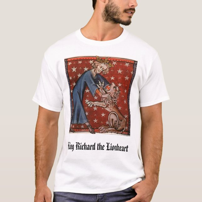 T-shirt Le Roi Richard le Lionheart, le Roi Richard le Li… (Devant)