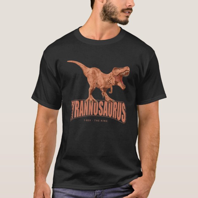 T-shirt Le Roi T Rex Dinosaur Dino Tyrannosaurus Rex (Devant)