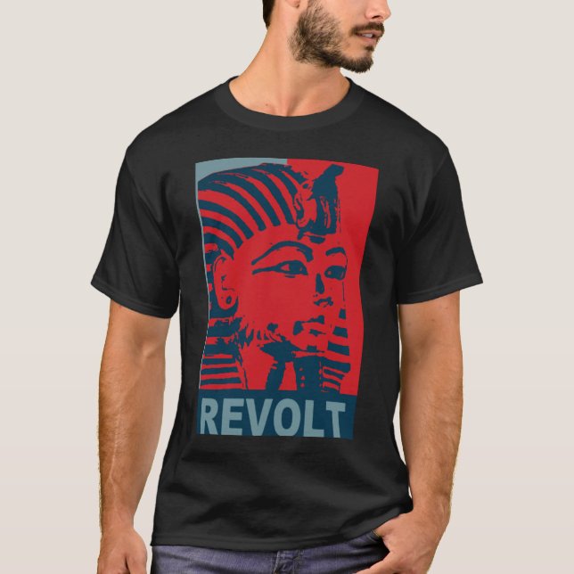 T-shirt Le Roi Tut - Egyptien Revoltion 2011 (Devant)
