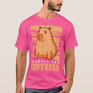 T-shirt Le Rongeur Sud-Américain Capybara Respecte Le Capy