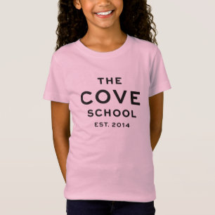 T-Shirt Le rose de la fille d'école de crique
