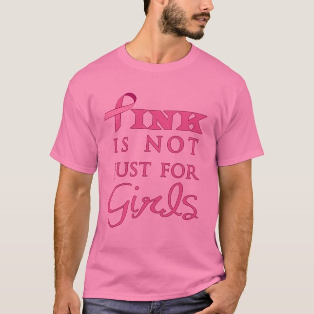 T-shirt Le rose n'est pas simplement pour des filles (Devant)