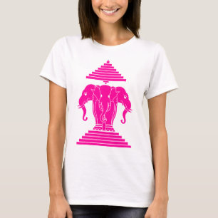 T-shirt Le rose trois d'Erawan a dirigé le Laotien