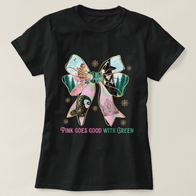 T-shirt Le rose Va Bien Avec Les Sorcières D'Halloween Ver (Design devant)