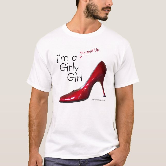 T-shirt Le rouge a pompé la fille Girly (Devant)