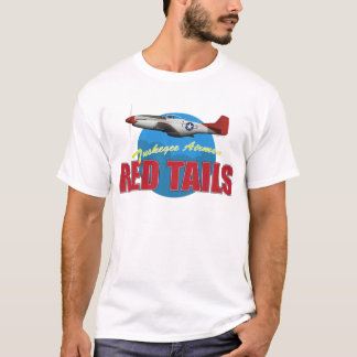 T-shirt Le rouge coupe la queue des aviateurs de Tuskegee