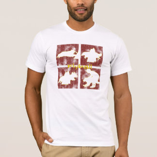 T-shirt Le rouge enferme dans une boîte le tee - shirt de