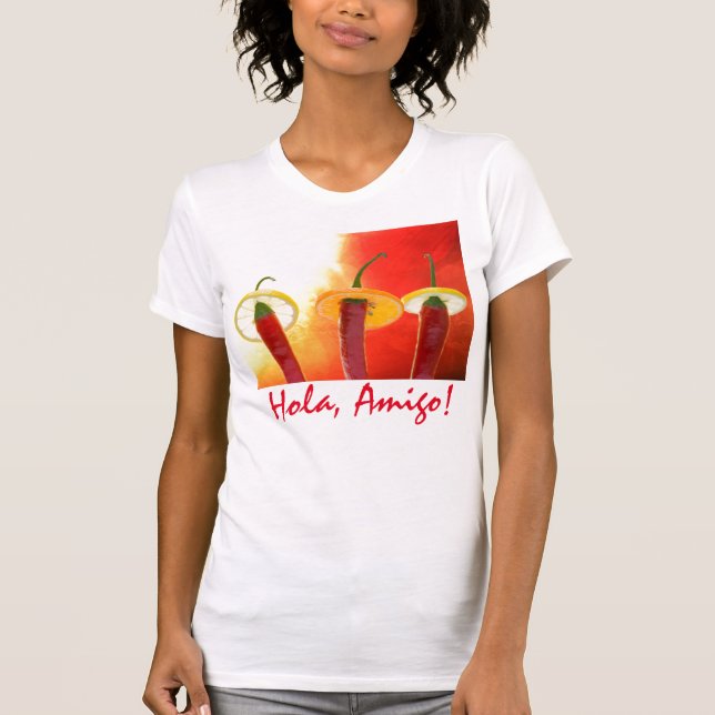 T-shirt Le Rouge, Le Chaud, Le Chili (Devant)