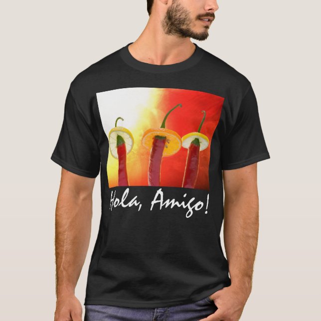 T-shirt Le Rouge, Le Chaud, Le Chili (Devant)