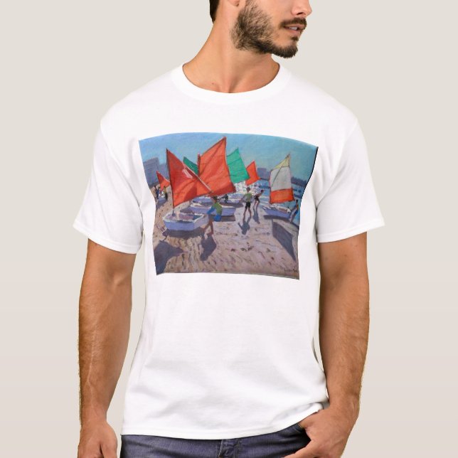 T-shirt Le rouge navigue Royan France (Devant)