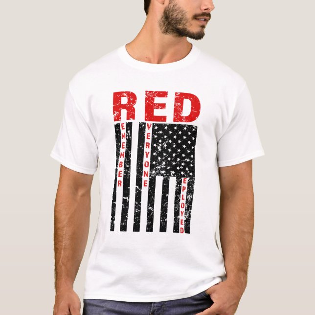 T-shirt Le ROUGE se rappellent chacun la chemise des (Devant)