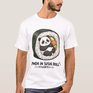 T-shirt Le rouleau de sushi au panda adorable de vos rêves