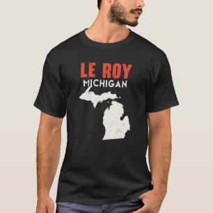 T-shirt Le Roy Michigan USA State America Travel Michigani