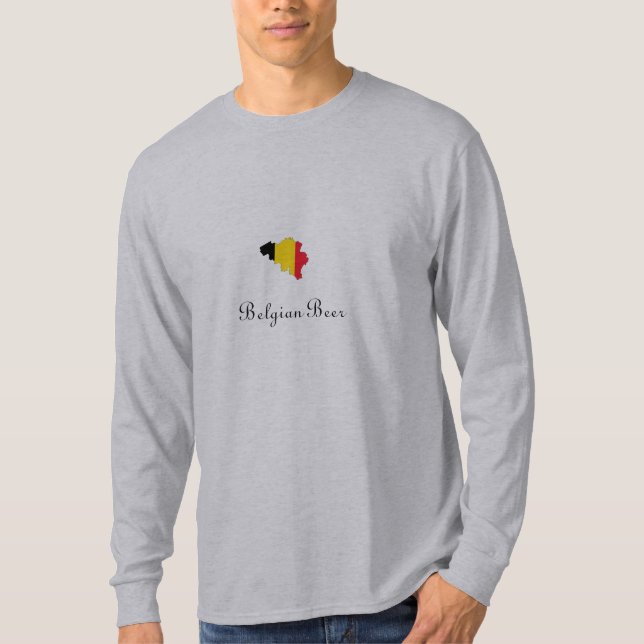 T-shirt Le royaume de Belgique, bière belge (Devant)