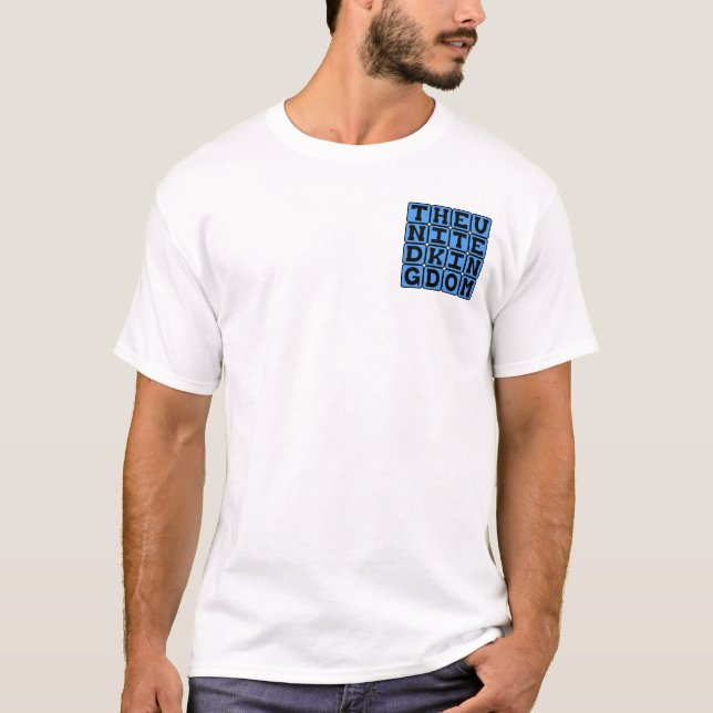 T-shirt Le Royaume-Uni, nation européenne (Devant)