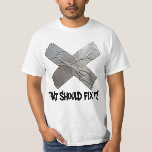 T-shirt Le ruban adhésif devrait le fixer