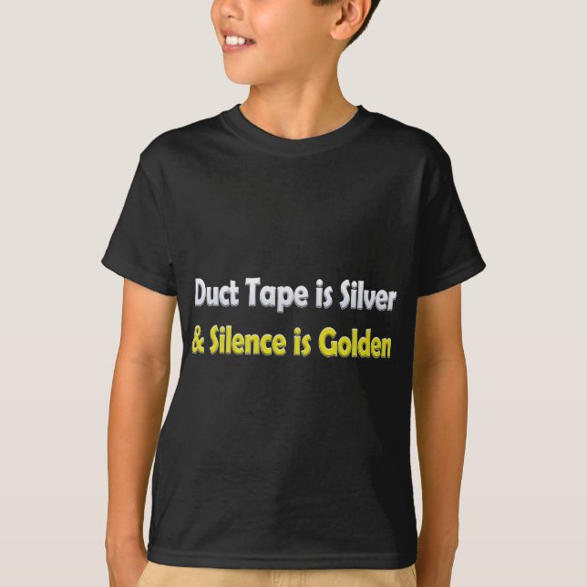 T-shirt Le ruban adhésif est argent (Devant)