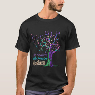 T-shirt Le Ruban Arbre combat toujours la prévention du su