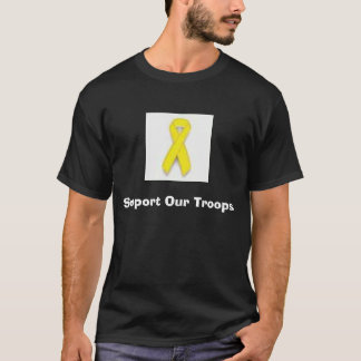T-shirt le ruban jaune, soutiennent nos troupes