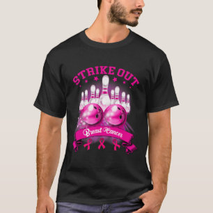 T-shirt Le Ruban rose Strike Out Breast Cancer Awareness B