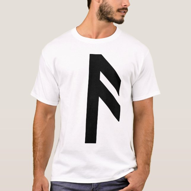 T-shirt Le Rune Ansuz (noir) (Devant)
