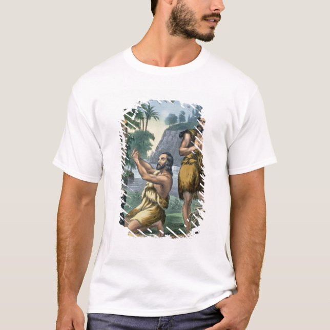 T-shirt Le sacrifice de Caïn et d'Abel, d'une copie de (Devant)