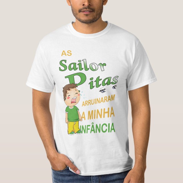 T-shirt Le Sailor Pitas Arruinaram Mon Enfance H/ver (Devant)