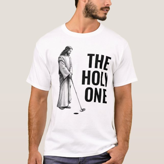 T-shirt Le Saint - Jésus golfeur (Devant)