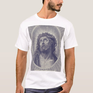 T-shirt Le Saint Visage de Jésus avec Couronne d'Épines Ar