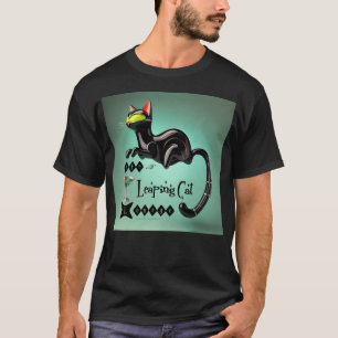 T-shirt Le salon du chat sauteur futuriste atomique