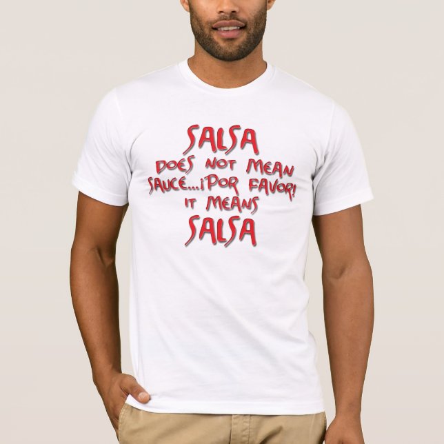 T-shirt Le Salsa signifie le Salsa (Devant)